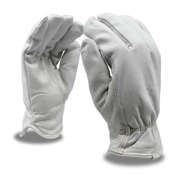 Cordova 8255XXL Premium Grain Cowhide Driver Gloves, Thinsulate Lined, Shirred Elastic Back, Keystone Thumb, 2X-Large, 12-Pack