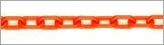 1" (4 MM) Plastic Chain in Orange, 500 feet Length