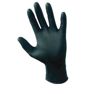 SAS Raven PF Black Nitrile Gloves (CASE = 10 BOXES) - CalCleaningEquipment