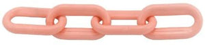 Pink Plastic Chain 1.5 Inch (6mm) 50 Feet