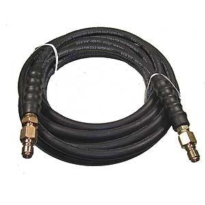 Pressure Washer Hose, 3/8" x 25' 4000psi With Quick Connect Plugs Installed - CalCleaningEquipment