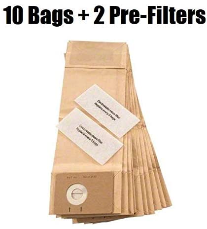 Advance 107413584 Vacuum Dust Bag Kit (10) Bags with (2) Pre-Filters