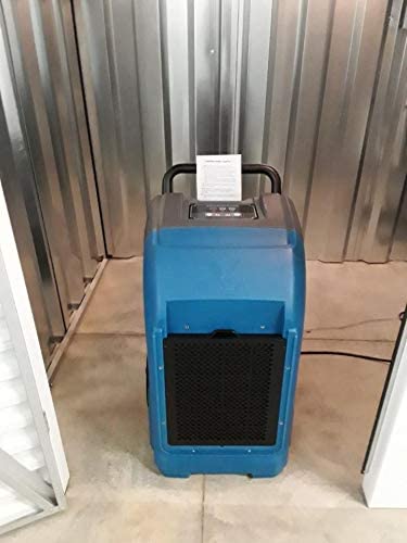 XPOWER XD-125 Industrial Commercial Dehumidifier Dry basements, Large Rooms, Work Sites, Storage Facilities - 125-Pints/15-Gallons a Day - Blue