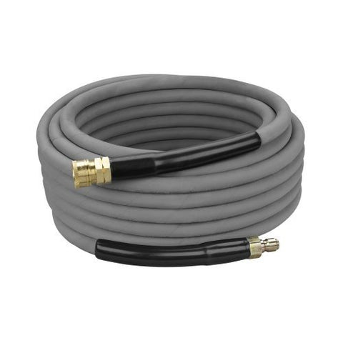 4000psi Pressure Washer Hose 50' Gray Non Marking Cover With Couplers Installed - CalCleaningEquipment