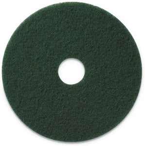 Americo Scrubbing Pads, 20 Inch Diameter, Green - 5/Carton (2 Cartons)