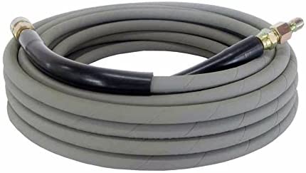 Non-Marking Pressure Washer Hose - 4000 PSI 50 ft. Length 50' Gray with Couplers