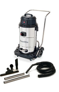 Powr-Flite PF53 Wet Dry Vacuum with Stainless Steel Tank and Tool Kit, 15 gal Capacity - CalCleaningEquipment