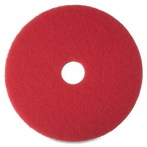 Floor Pad 20 Inch Diameter Red Stripping Buffer Polish Scrub Americo - CalCleaningEquipment