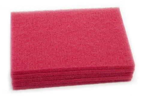 Clarke 997020 Commercial 14 Inch X 20 Inch Red Pad (Routine Scrub), Case of 5 - CalCleaningEquipment