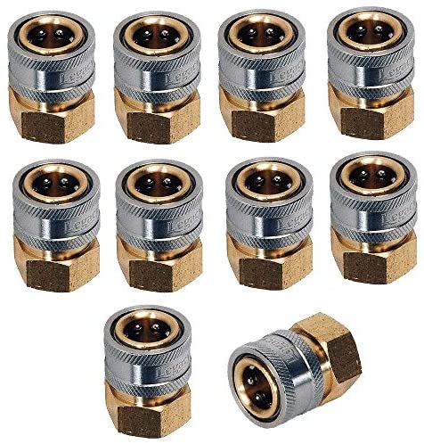 Legacy 9.802-166.0-10PK Pressure Washer Hose Quick Coupler Socket 3/8" FPT - 10 Pack