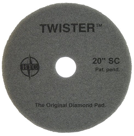 Americo Manufacturing 434817 Twister Diamond Coated SuperClean Floor Pad (2 Pack), 17" - CalCleaningEquipment