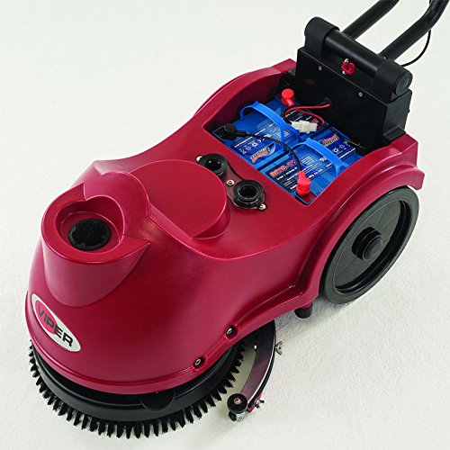 Viper Cleaning Equipment FANG15B 15" Automatic Micro Scrubber, Fang Series, 3.5 gal, 20" Parabolic Squeegee, Two AGM 33 A/H Batteries, 5 Amp Charger