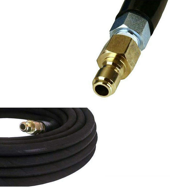 Pressure Washer Hose 3/8" x 50' 4000 psi with Quick Connects - Industrial
