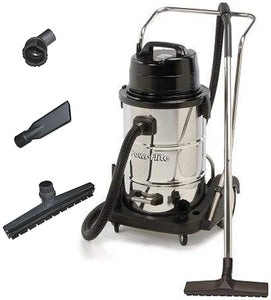 Powr Flite Dual Motor Stainless Steel Wet/Dry Vacuum 20 GAL