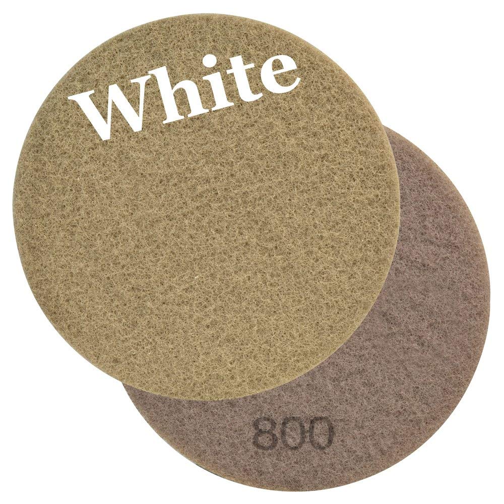 Viper 60642 Diamone Impregnated White 800 Grit Floor Maintenance Pad for Step 1 Deep Cleaning (2 Pack), 17-Inch - CalCleaningEquipment