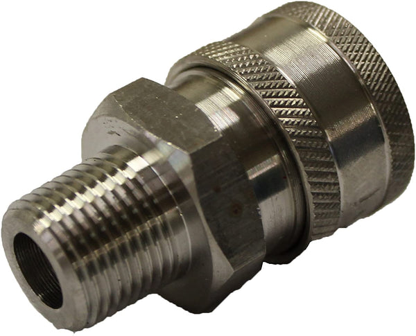 Shark Pressure Washers 89222160 Stainless Male Coupler, 3/8-Inch, 2-Pack