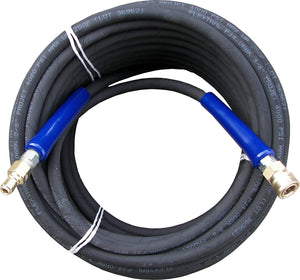 PressurePro AHS290 Pressure Washer Hose 3/8" x 150' w/Quick Connect, Non-Marking, Inc. Vinyl Bend Restrictors, 1-Wire, Commercial Grade, Assembled in The USA, Max Pressure: 4200 PSI, Max Temp: 25