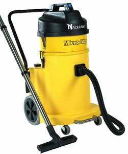 NaceCare NVQ900H Hazardous Dust HEPA Vacuum, 12 Gallon Capacity, 1.6HP, 114 CFM Airflow, 42' Power Cord Length - CalCleaningEquipment