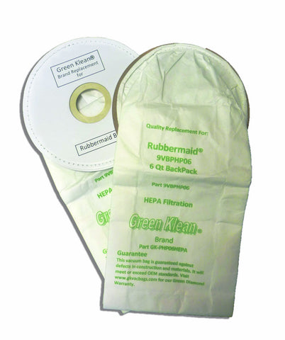 Green Klean GK-PHP06HEPA Hepa Replacement Vacuum Bags (Pack of 100)