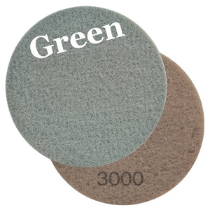 Viper 60644 Diamond Impregnated Green 3000 Grit Floor Maintenance Pad for Step 3 Polishing and Daily Maintenance (2 Pack), 17-Inch - CalCleaningEquipment