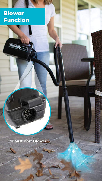Simplicity S100 Canister and Car Vacuum Cleaner | Handheld | Charcoal Filter | Crevice Tool and More