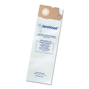 Janitized JAN 3-Ply Paper Premium Replacement Commercial Vacuum Bag for Windsor Versamatic, Karcher/Tornado