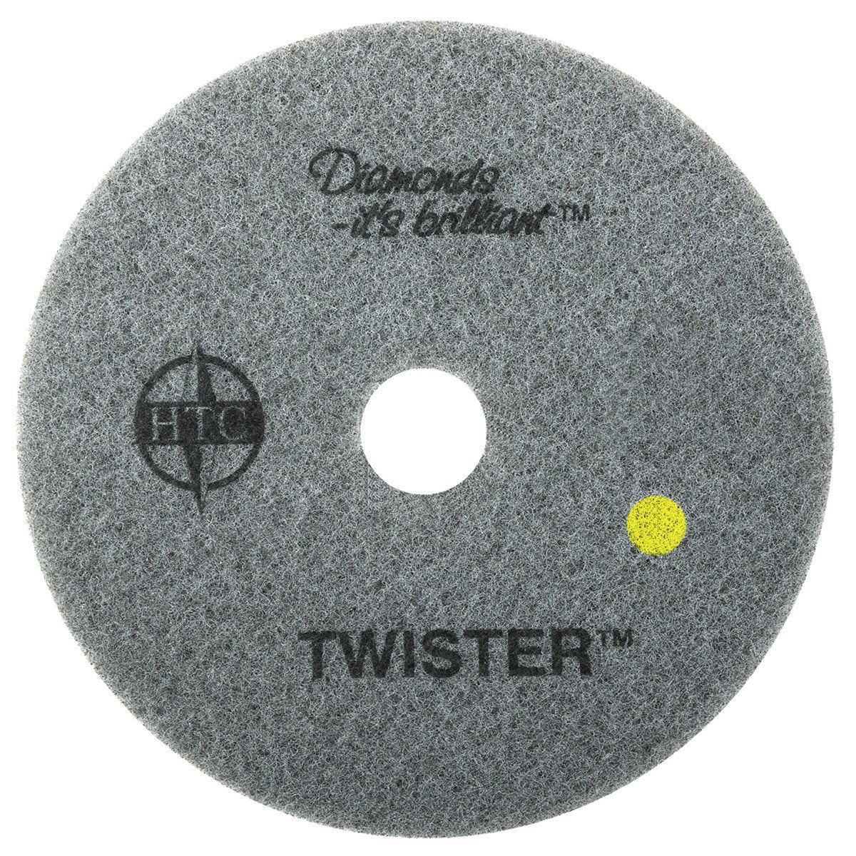 Twister™ Diamond Cleaning System 17" Yellow Floor Pad - 1500 Grit - 2 per case - CalCleaningEquipment