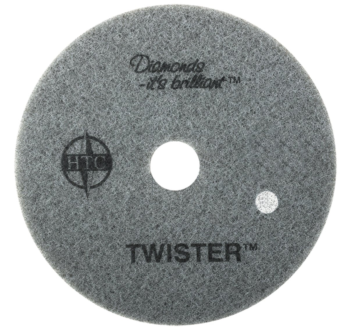 Americo Manufacturing 435320 Twister White 800 Grit Floor Pad for Step 1 Deep Cleaning (2 Pack), 20" - CalCleaningEquipment