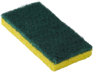 Americo Manufacturing 551010 Medium Duty 745 Scouring Sponges, Yellow Sponge and Green Pad (40 per Pack)