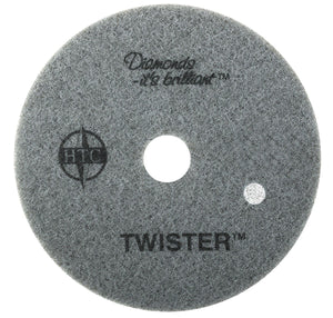 Twister™ Diamond Cleaning System 12" White Floor Pad - 800 Grit - 2 per case - CalCleaningEquipment