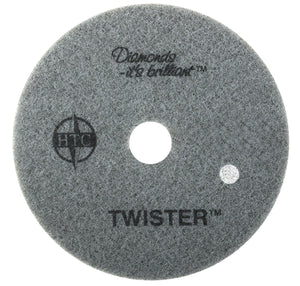 Twister&trade; Diamond Cleaning System 13" White Floor Pad - 800 Grit - 2 per case