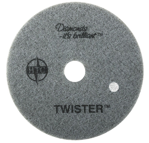 Twister Diamond Cleaning System 15" White Floor Pad - 800 Grit - 2 per case