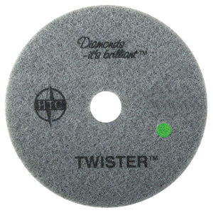 Twister™ Diamond Cleaning System 11" Green Floor Pad - 3000 Grit - 2 per case - CalCleaningEquipment