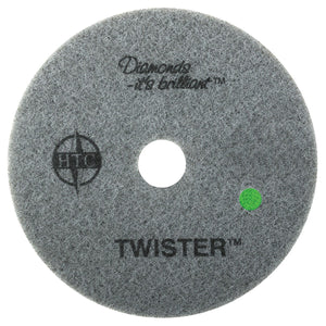 Twister&trade; Diamond Cleaning System 24" Green Floor Pad - 3000 Grit - 2 per case