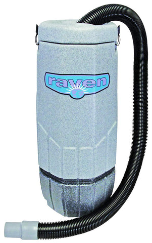 Sandia 20-2000 XP-3 Whisper Raven Commercial Backpack Vacuum, 10 Quart Capacity - CalCleaningEquipment