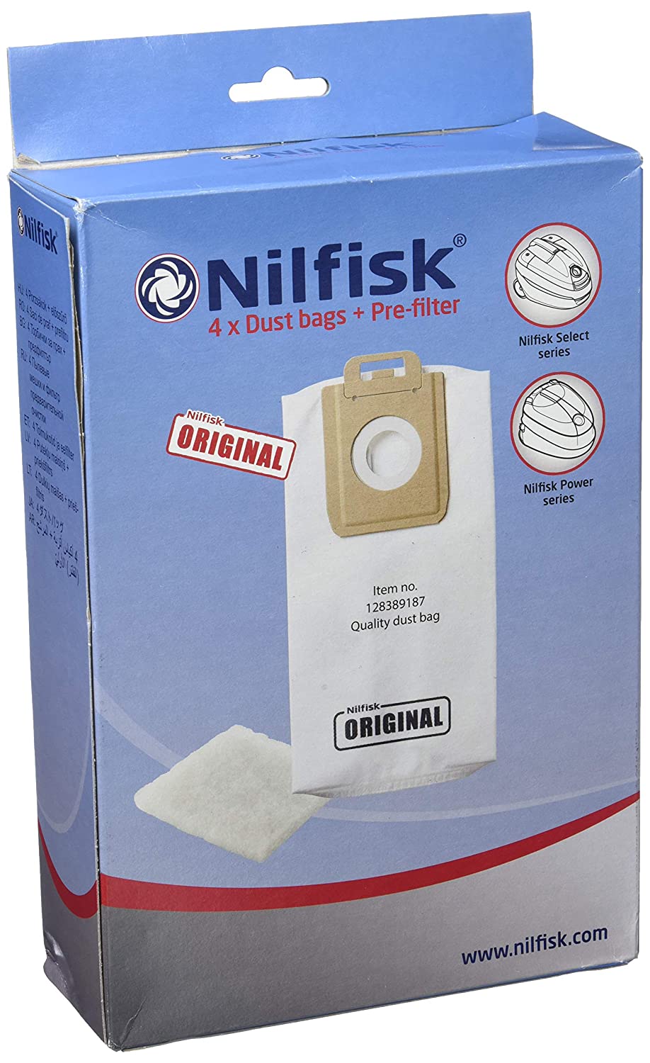 Nilfisk Vacuum Cleaner Bag Original Part Number 107407639 [107407639]