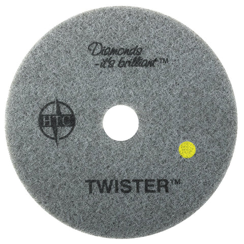 Americo Manufacturing 435427 Twister Yellow 1500 Grit Floor Pad for Step 2 Initial Polishing (2 Pack), 27"