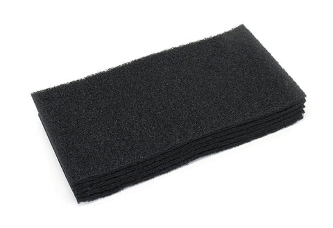 Clarke 976555 Commercial 12 Inch X 18 Inch Black Surface Strip Pad, Case of 5