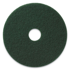 Americo 400314 Scrubbing Pads, 14-Inch Diameter, Green, 5/Ct