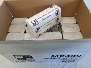 MP489 Multifold Premium White Paper Towel 250 Per Pack, 16 Packs Per Case