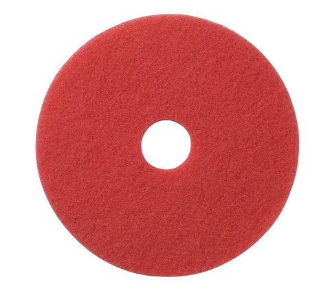 Americo Manufacturing 404419 Red Buffing Floor Pad (5 Pack), 19" - CalCleaningEquipment