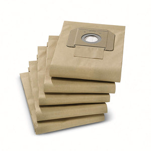Karcher Paper Filter Bags for NT 45/1 Wet & Dry Vacuums, 5-Pack - CalCleaningEquipment
