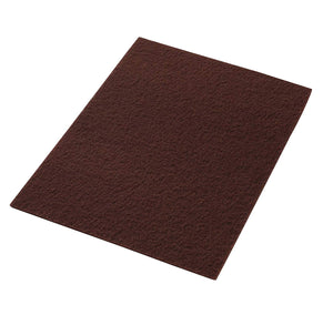 Americo Manufacturing 42071420 Maroon EcoPrep Chemical Free Stripping/Deep Scrubbing Floor Pad (10 Pack), 14" x 20" - CalCleaningEquipment