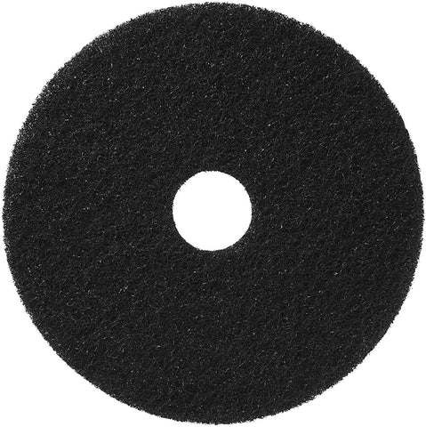 Americo Manufacturing 400118 Standard Black Stripping Floor Pads (5 Pack), 18" - CalCleaningEquipment