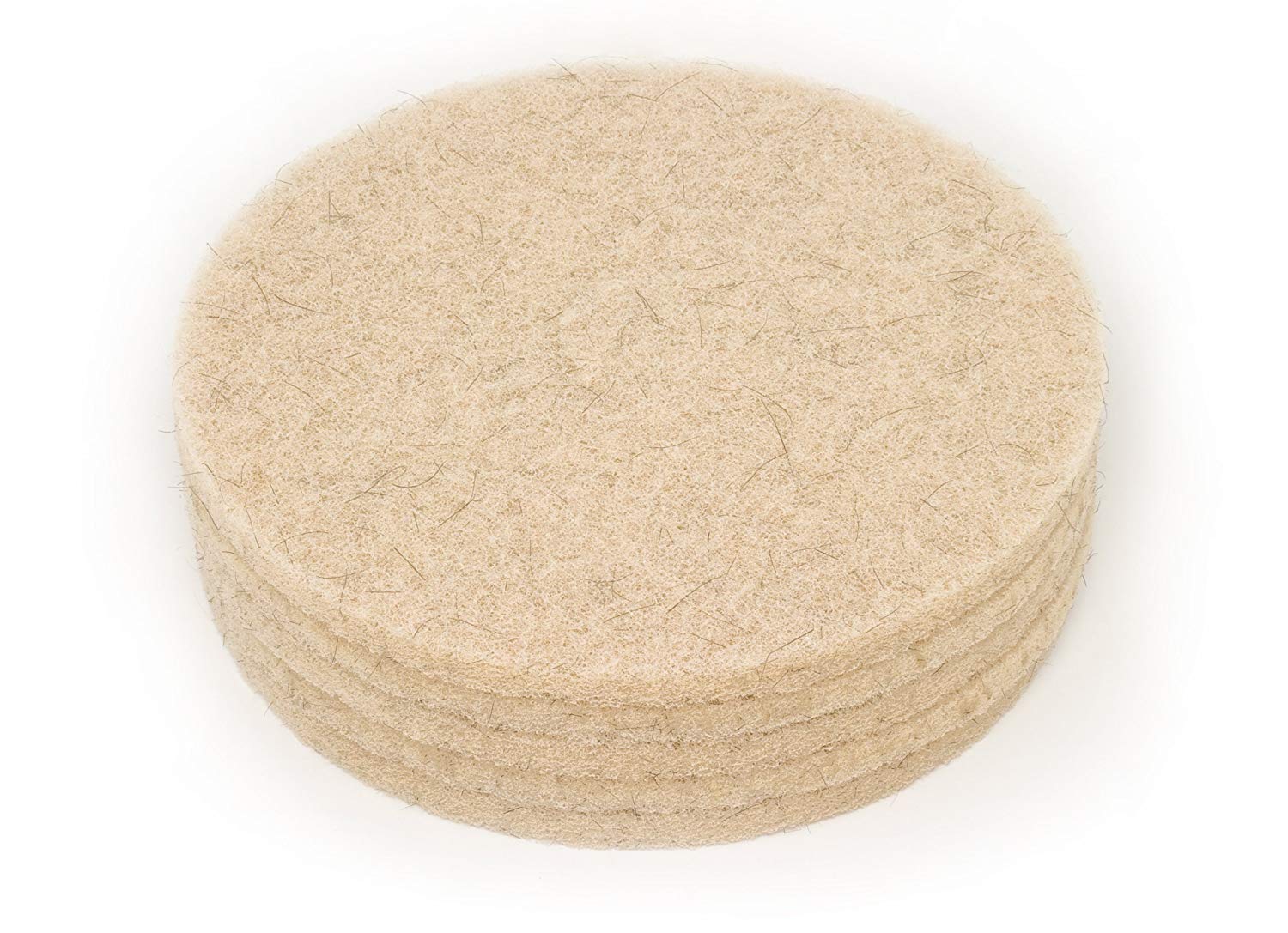 Clarke 976352 Natural blend tan burnishing pads, round, 20 inch (51cm), case of 5ea, aggressive - CalCleaningEquipment