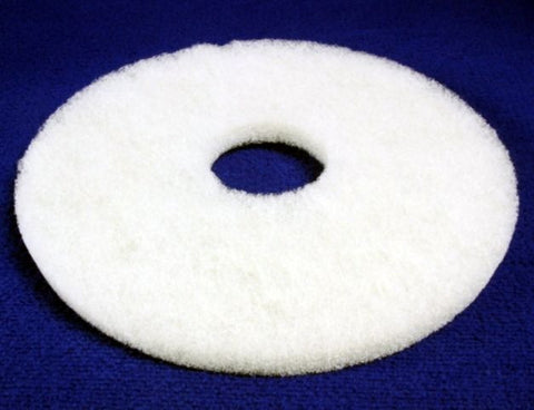 Clarke 976037 White Scrubbing pad, round 14 inch, case fo 5